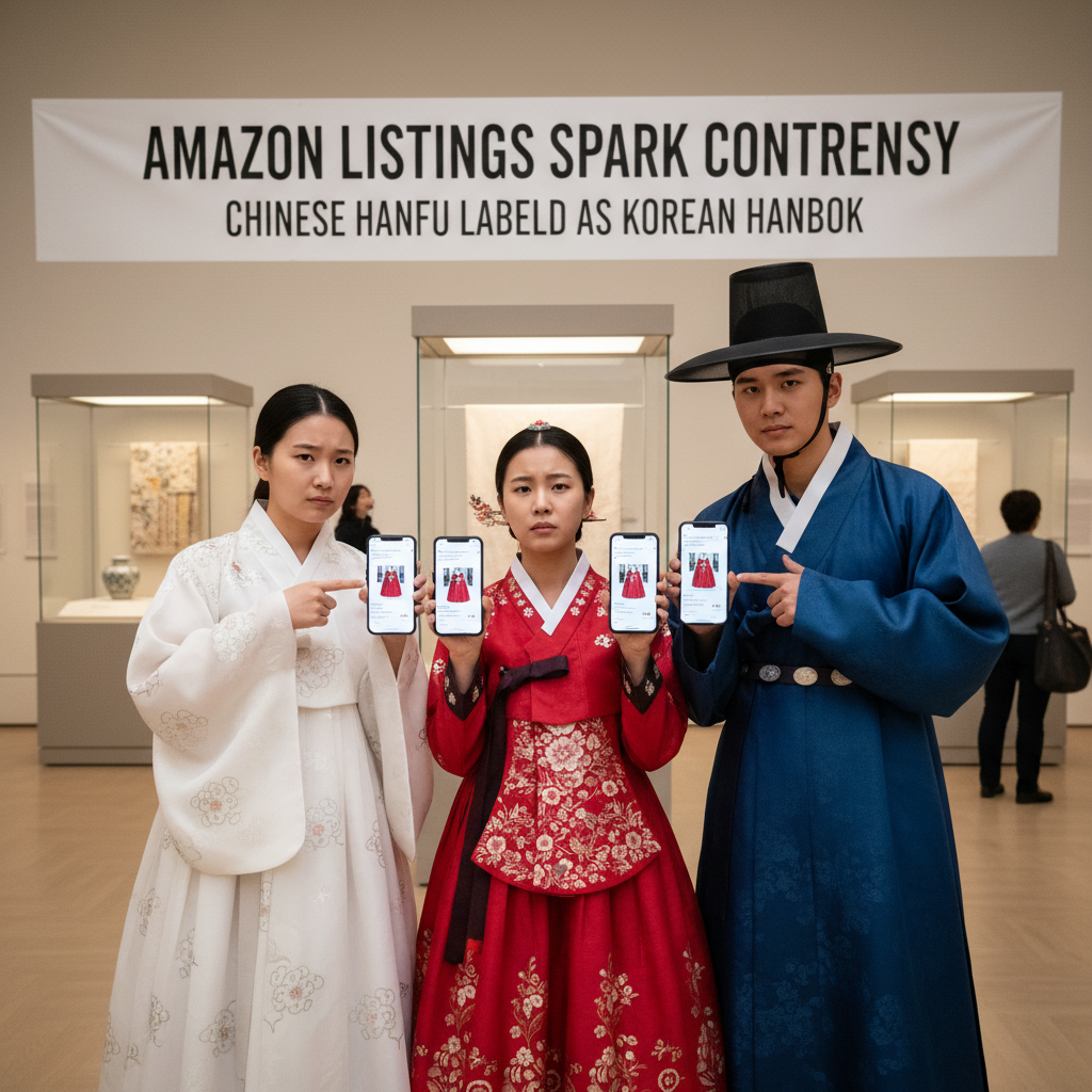 Cultural Controversy Ignites as Chinese Hanfu Misrepresented as Korean Hanbok on Amazon